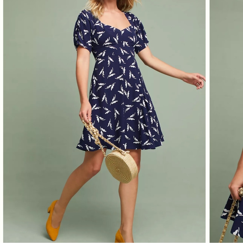 Maeve Navy Floral Mini Dress